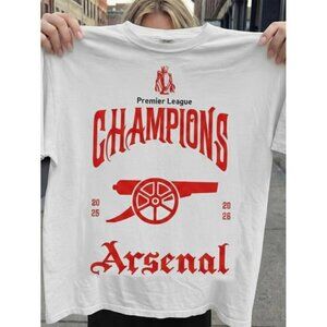 Arsenal Premier League Champions 2025-26 Vintage Classic Shirt .